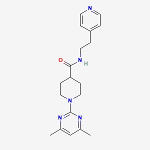 1-(4,6-dimethylpyrimidin-2-yl)-N-[2-(pyridin-4-yl)ethyl]piperidine-4-carboxamide