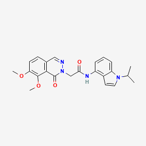 2-(7,8-dimethoxy-1-oxophthalazin-2(1H)-yl)-N-[1-(propan-2-yl)-1H-indol-4-yl]acetamide