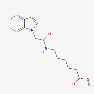 6-[(1H-indol-1-ylacetyl)amino]hexanoic acid