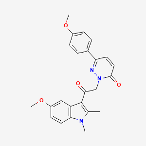 2-[2-(5-methoxy-1,2-dimethyl-1H-indol-3-yl)-2-oxoethyl]-6-(4-methoxyphenyl)pyridazin-3(2H)-one