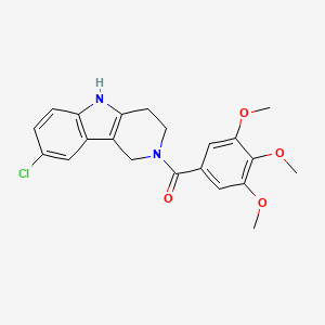 (8-chloro-1,3,4,5-tetrahydro-2H-pyrido[4,3-b]indol-2-yl)(3,4,5-trimethoxyphenyl)methanone