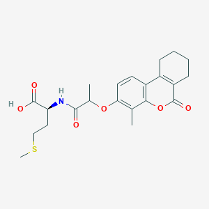 N-{2-[(4-methyl-6-oxo-7,8,9,10-tetrahydro-6H-benzo[c]chromen-3-yl)oxy]propanoyl}-L-methionine