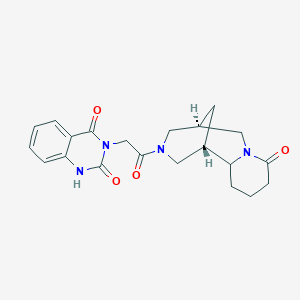 (1S,5R)-3-[(2-hydroxy-4-oxoquinazolin-3(4H)-yl)acetyl]decahydro-8H-1,5-methanopyrido[1,2-a][1,5]diazocin-8-one