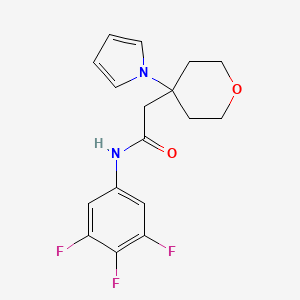 2-[4-(1H-pyrrol-1-yl)tetrahydro-2H-pyran-4-yl]-N-(3,4,5-trifluorophenyl)acetamide