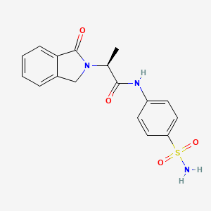 (2S)-2-(1-oxo-1,3-dihydro-2H-isoindol-2-yl)-N-(4-sulfamoylphenyl)propanamide