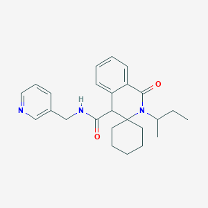 2'-(butan-2-yl)-1'-oxo-N-(pyridin-3-ylmethyl)-1',4'-dihydro-2'H-spiro[cyclohexane-1,3'-isoquinoline]-4'-carboxamide