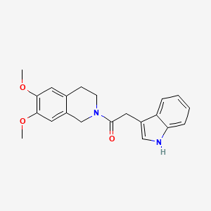 1-(6,7-dimethoxy-3,4-dihydroisoquinolin-2(1H)-yl)-2-(1H-indol-3-yl)ethanone