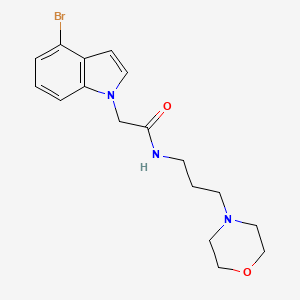 2-(4-bromo-1H-indol-1-yl)-N-[3-(morpholin-4-yl)propyl]acetamide