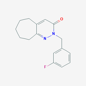 2-(3-fluorobenzyl)-2,5,6,7,8,9-hexahydro-3H-cyclohepta[c]pyridazin-3-one