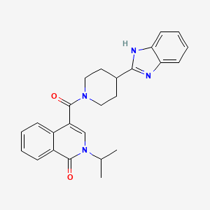 4-{[4-(1H-benzimidazol-2-yl)piperidin-1-yl]carbonyl}-2-(propan-2-yl)isoquinolin-1(2H)-one