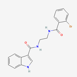 N-(2-{[(2-bromophenyl)carbonyl]amino}ethyl)-1H-indole-3-carboxamide