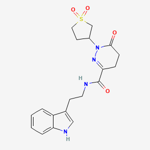 1-(1,1-dioxidotetrahydrothiophen-3-yl)-N-[2-(1H-indol-3-yl)ethyl]-6-oxo-1,4,5,6-tetrahydropyridazine-3-carboxamide