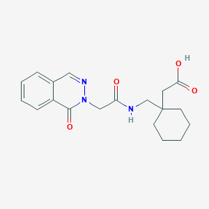 [1-({[(1-oxophthalazin-2(1H)-yl)acetyl]amino}methyl)cyclohexyl]acetic acid