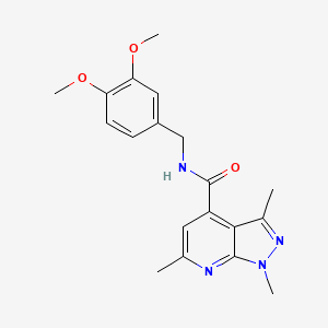 N-(3,4-dimethoxybenzyl)-1,3,6-trimethyl-1H-pyrazolo[3,4-b]pyridine-4-carboxamide