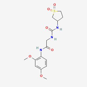 N-(2,4-dimethoxyphenyl)-N~2~-[(1,1-dioxidotetrahydrothiophen-3-yl)carbamoyl]glycinamide