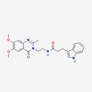 N-[2-(6,7-dimethoxy-2-methyl-4-oxoquinazolin-3(4H)-yl)ethyl]-3-(1H-indol-3-yl)propanamide