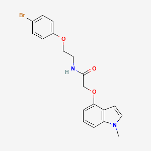 N-[2-(4-bromophenoxy)ethyl]-2-[(1-methyl-1H-indol-4-yl)oxy]acetamide