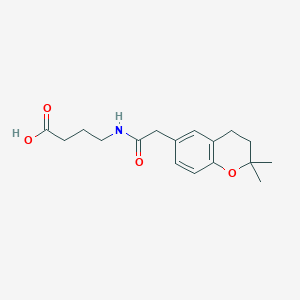 4-{[(2,2-dimethyl-3,4-dihydro-2H-chromen-6-yl)acetyl]amino}butanoic acid