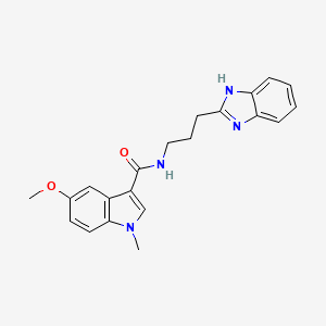 N-[3-(1H-benzimidazol-2-yl)propyl]-5-methoxy-1-methyl-1H-indole-3-carboxamide