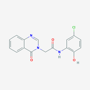 molecular formula C16H12ClN3O3 B11003175 N-(5-chloro-2-hydroxyphenyl)-2-(4-oxoquinazolin-3(4H)-yl)acetamide 