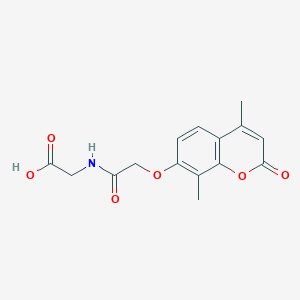 N-{[(4,8-dimethyl-2-oxo-2H-chromen-7-yl)oxy]acetyl}glycine