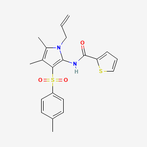 N-{4,5-dimethyl-3-[(4-methylphenyl)sulfonyl]-1-(prop-2-en-1-yl)-1H-pyrrol-2-yl}thiophene-2-carboxamide