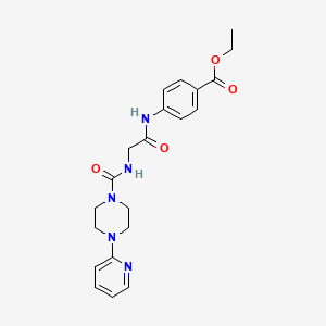 ethyl 4-[(N-{[4-(pyridin-2-yl)piperazin-1-yl]carbonyl}glycyl)amino]benzoate