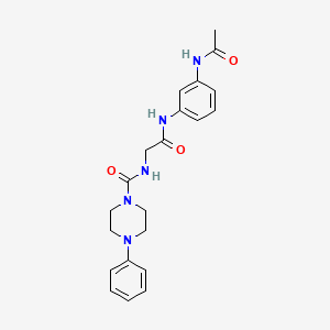 N-(2-{[3-(acetylamino)phenyl]amino}-2-oxoethyl)-4-phenylpiperazine-1-carboxamide