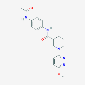 molecular formula C19H23N5O3 B11003244 N-(4-acetamidophenyl)-1-(6-methoxypyridazin-3-yl)piperidine-3-carboxamide 