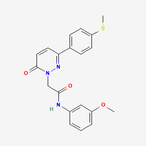 N-(3-methoxyphenyl)-2-{3-[4-(methylsulfanyl)phenyl]-6-oxopyridazin-1(6H)-yl}acetamide