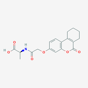 N-{[(6-oxo-7,8,9,10-tetrahydro-6H-benzo[c]chromen-3-yl)oxy]acetyl}-L-alanine