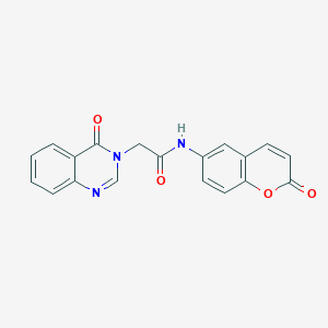 N~1~-(2-oxo-2H-chromen-6-yl)-2-[4-oxo-3(4H)-quinazolinyl]acetamide