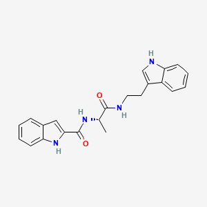 N-[(2S)-1-{[2-(1H-indol-3-yl)ethyl]amino}-1-oxopropan-2-yl]-1H-indole-2-carboxamide