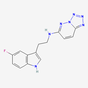 N-[2-(5-fluoro-1H-indol-3-yl)ethyl]tetrazolo[1,5-b]pyridazin-6-amine