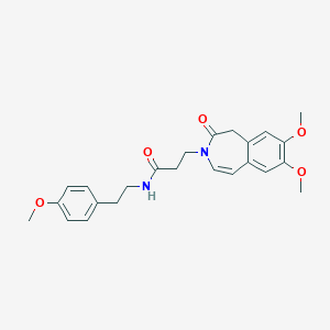 3-(7,8-dimethoxy-2-oxo-1,2-dihydro-3H-3-benzazepin-3-yl)-N-[2-(4-methoxyphenyl)ethyl]propanamide