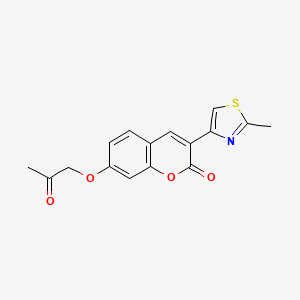 3-(2-methyl-1,3-thiazol-4-yl)-7-(2-oxopropoxy)-2H-chromen-2-one