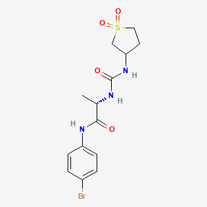 N-(4-bromophenyl)-N~2~-[(1,1-dioxidotetrahydrothiophen-3-yl)carbamoyl]-L-alaninamide