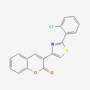 3-[2-(2-chlorophenyl)-1,3-thiazol-4-yl]-2H-chromen-2-one