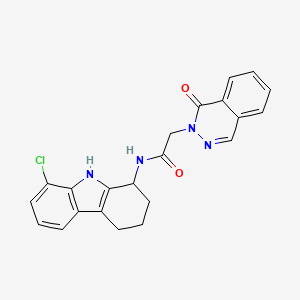 N-(8-chloro-2,3,4,9-tetrahydro-1H-carbazol-1-yl)-2-(1-oxophthalazin-2(1H)-yl)acetamide