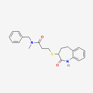 N-benzyl-3-[(2-hydroxy-4,5-dihydro-3H-1-benzazepin-3-yl)sulfanyl]-N-methylpropanamide