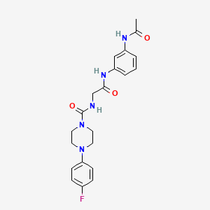 N-(2-{[3-(acetylamino)phenyl]amino}-2-oxoethyl)-4-(4-fluorophenyl)piperazine-1-carboxamide