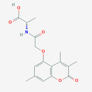 N-{[(3,4,7-trimethyl-2-oxo-2H-chromen-5-yl)oxy]acetyl}-L-alanine