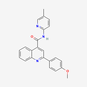 2-(4-methoxyphenyl)-N-(5-methylpyridin-2-yl)quinoline-4-carboxamide