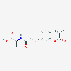 N-{[(3,4,8-trimethyl-2-oxo-2H-chromen-7-yl)oxy]acetyl}-L-alanine