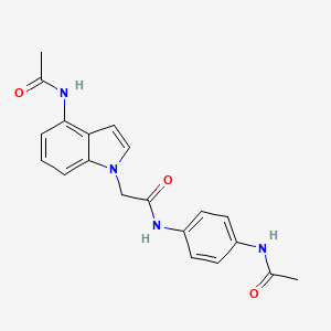 2-[4-(acetylamino)-1H-indol-1-yl]-N-[4-(acetylamino)phenyl]acetamide