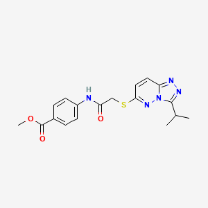 Methyl 4-[({[3-(propan-2-yl)[1,2,4]triazolo[4,3-b]pyridazin-6-yl]sulfanyl}acetyl)amino]benzoate