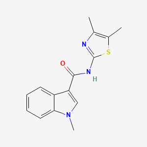 N-[(2Z)-4,5-dimethyl-1,3-thiazol-2(3H)-ylidene]-1-methyl-1H-indole-3-carboxamide