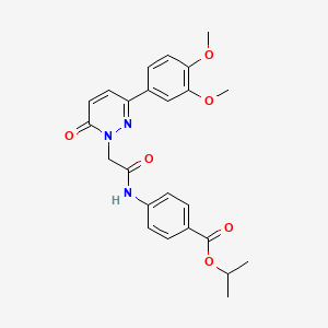 propan-2-yl 4-({[3-(3,4-dimethoxyphenyl)-6-oxopyridazin-1(6H)-yl]acetyl}amino)benzoate