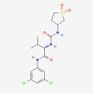 N-(3,5-Dichlorophenyl)-N~2~-[(1,1-dioxidotetrahydro-3-thiophenyl)carbamoyl]valinamide