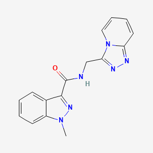 1-methyl-N-([1,2,4]triazolo[4,3-a]pyridin-3-ylmethyl)-1H-indazole-3-carboxamide